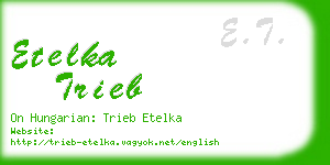 etelka trieb business card